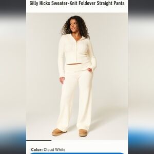 Hollister Gilly Hicks Sweater-Knit Bootcut Pants